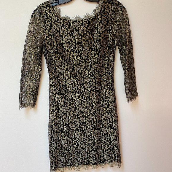 Diane von Furstenberg metallic dress - Picture 1 of 2